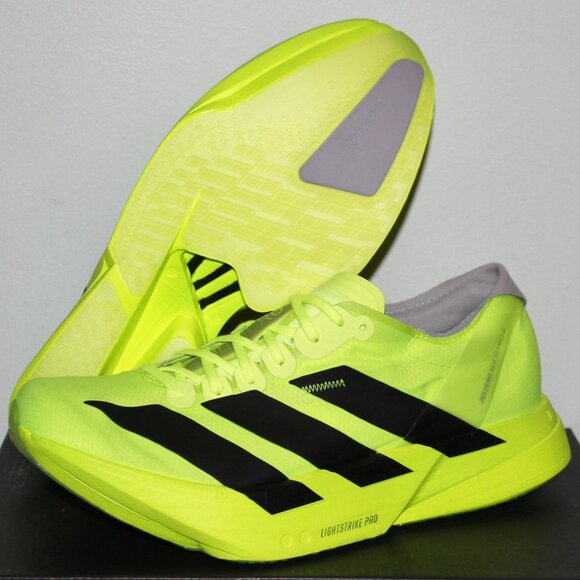 Adidas Adizero Adios Pro 4 Running Shoes Mens 9.5 Lucid Lemon Black